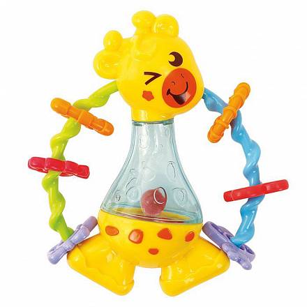 Развивающая игрушка - Жираф-погремушка 
